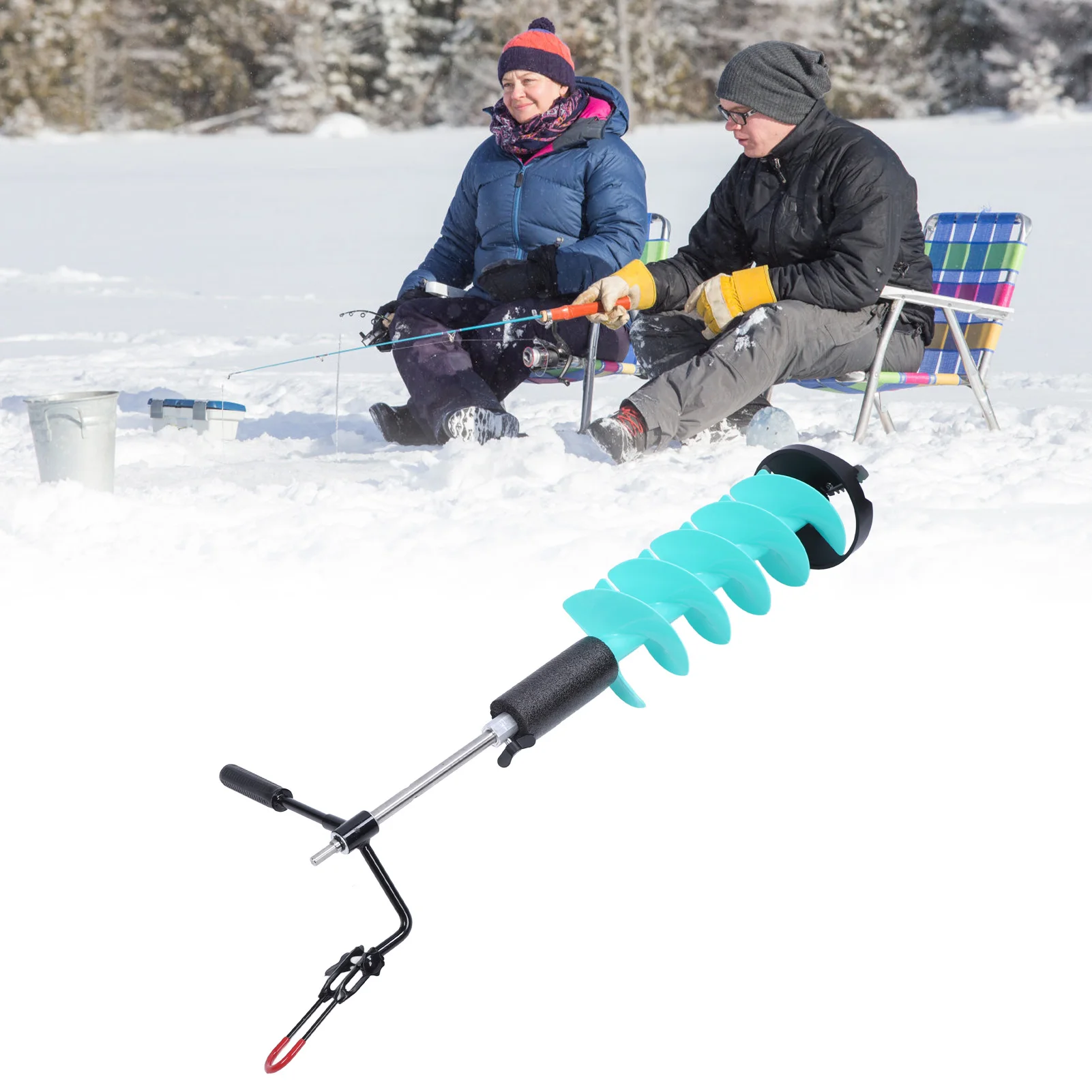 Electric Ice Auger Kit, 8in Ic - огляд і ціна Fishing Rod Ice