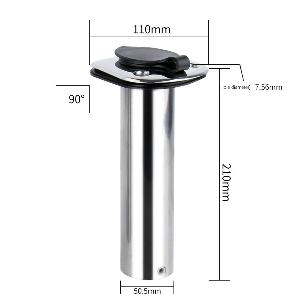 Stainless Steel Fixed-Angle (1 - огляд і ціна Fishing Rod Holder