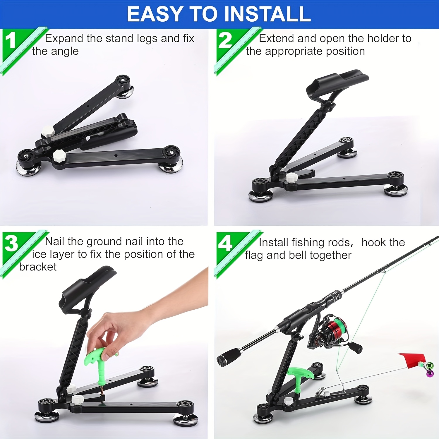 Ice Fishing Rod Holder Adjusta - огляд і ціна Fishing Rod Ice