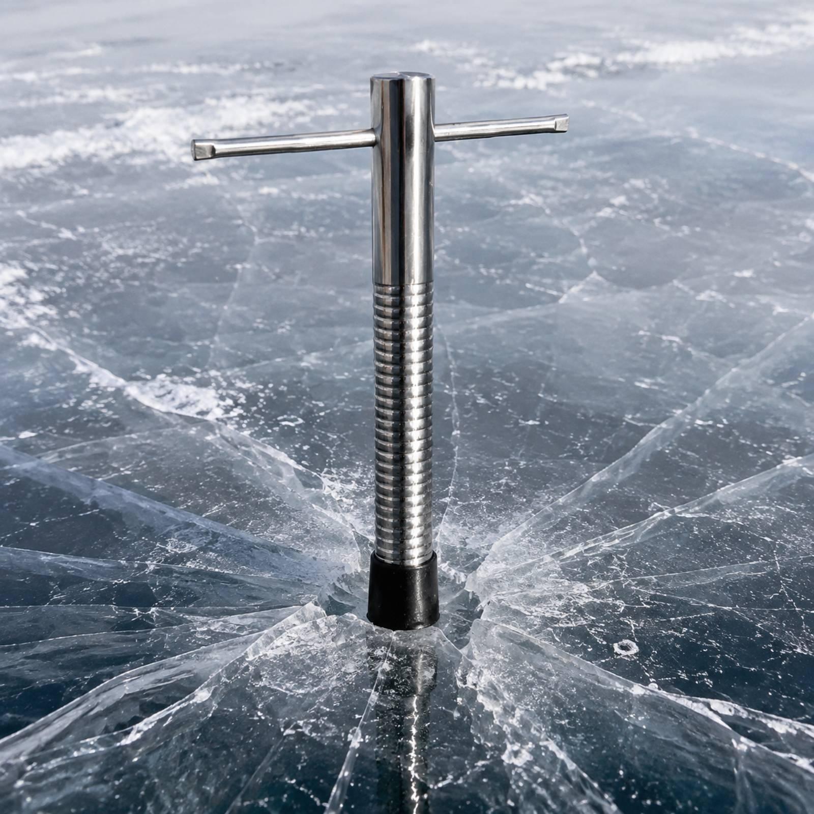 Compact Steel Ice Auger Drill  - огляд і ціна Fishing Rod Ice