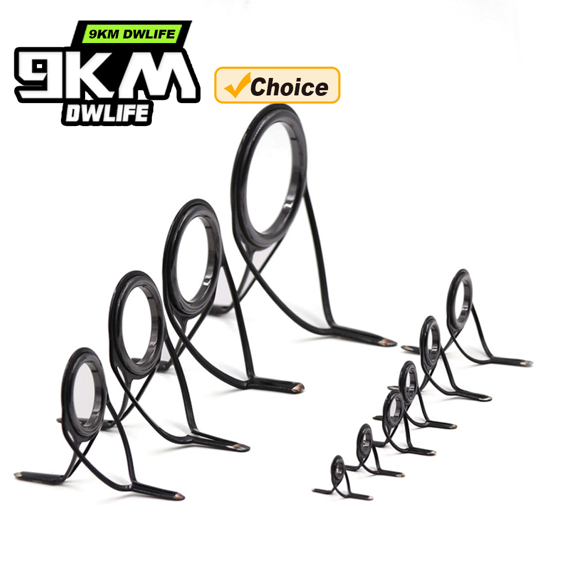 9KM OB Curved Rod Guide Kit 10 - огляд і ціна Fishing Rod Building Kit