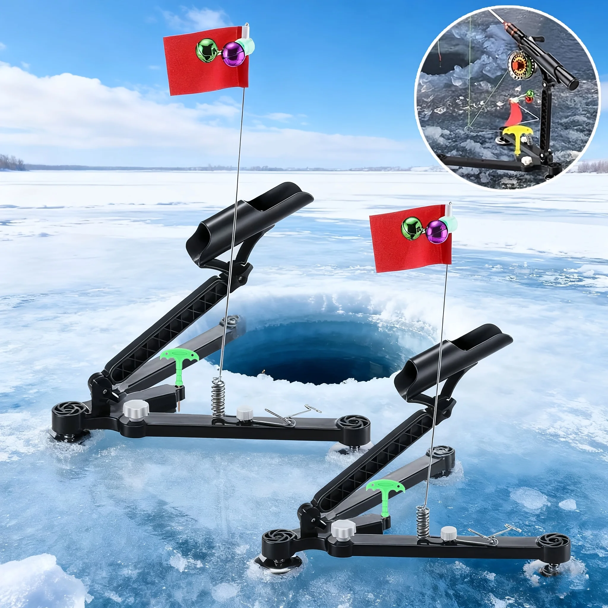 1set Ice Fishing Rod Holder -  - огляд і ціна Fishing Rod Ice