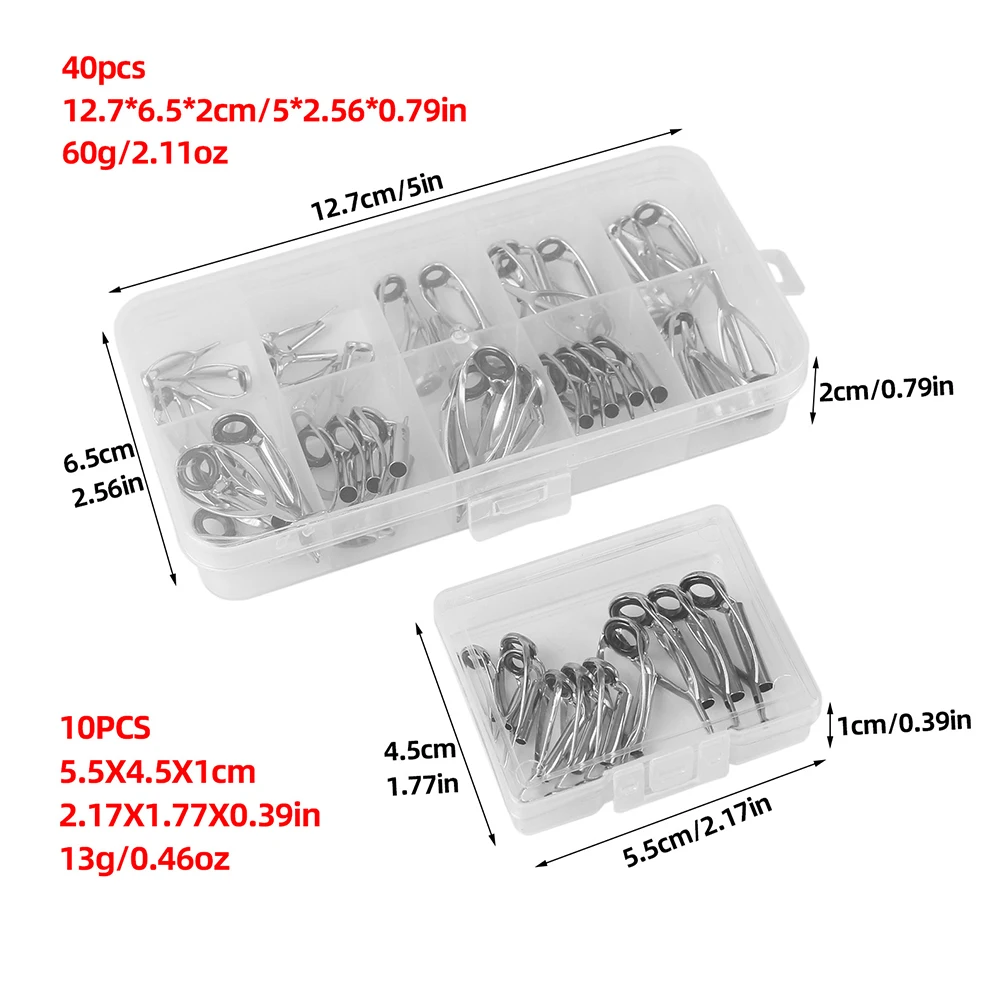 10/40pcs Fishing rod Tip Repai - огляд і ціна Fishing Rod Building Kit